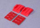 G TMC Gopro 2X Curved Surface 3M VHB Adhesive Sticky Mount Red